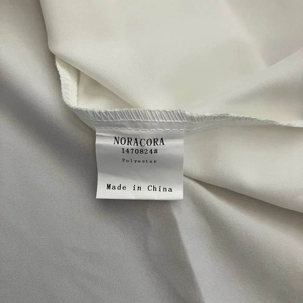 Noracora Lightweight Short Sleeve Pullover Blouse with Lace Detail Size XXL NWT - Picture 8 of 9